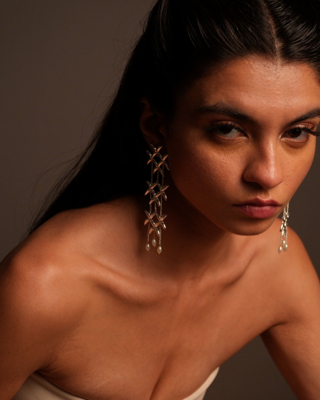 Palm Forest Statement Earrings