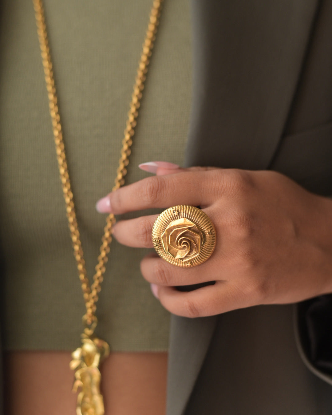 British Rose Statement Ring