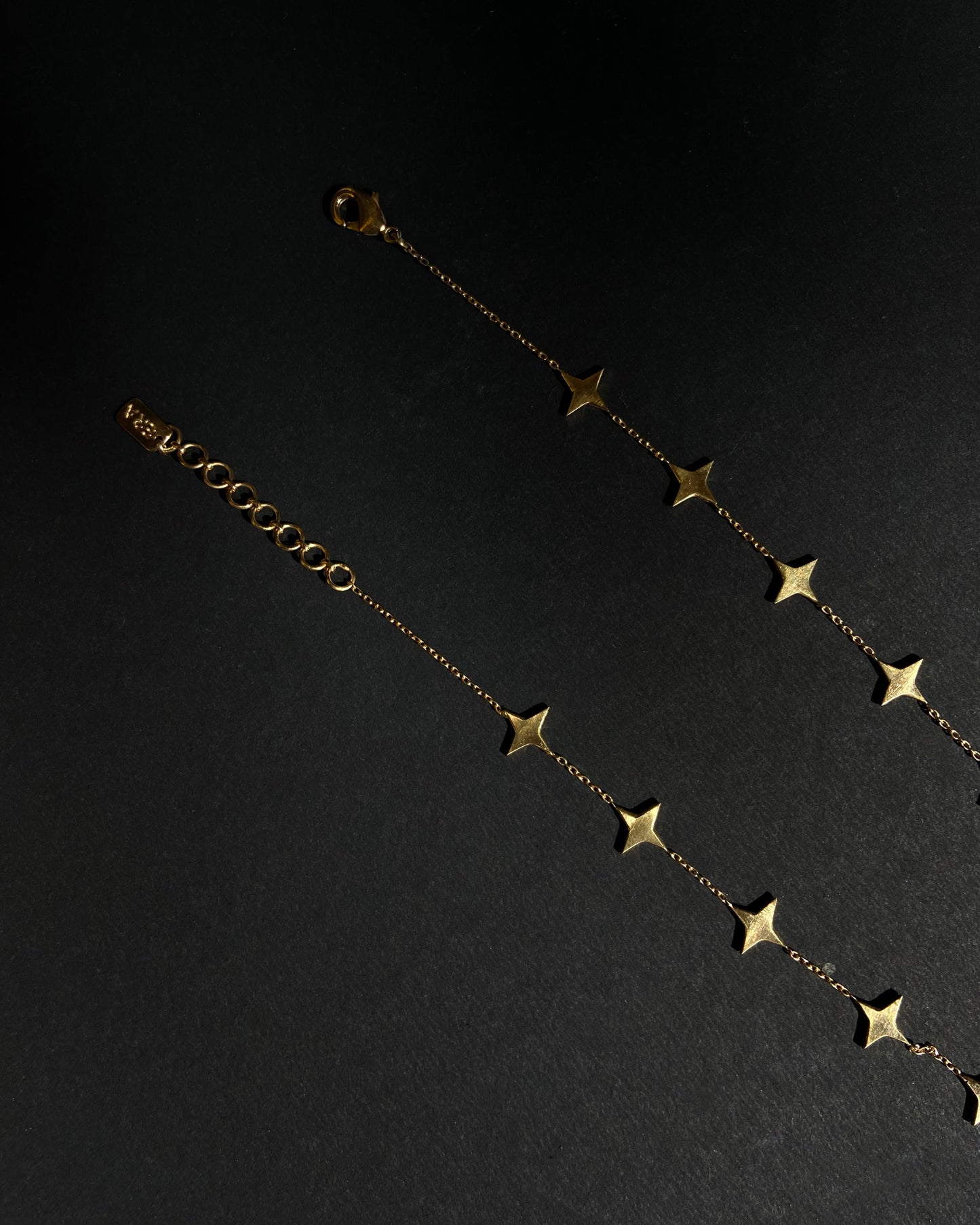 Trendy starry land gold necklace for women