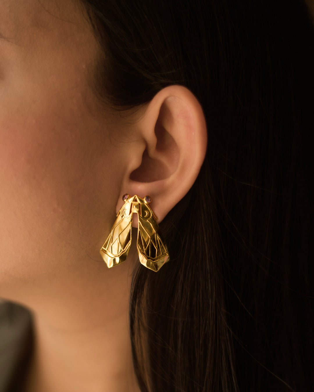 Moth Stud Earrings