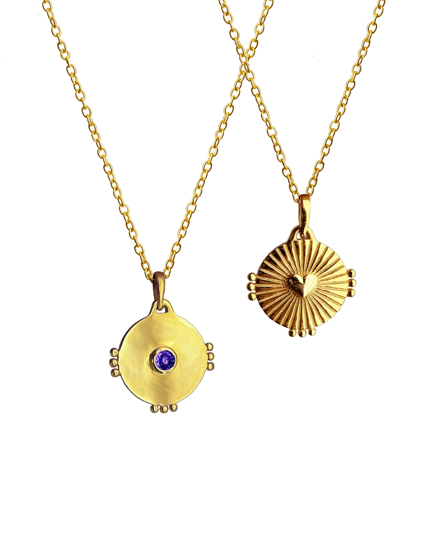 Affordable gold charm heart pendant for women