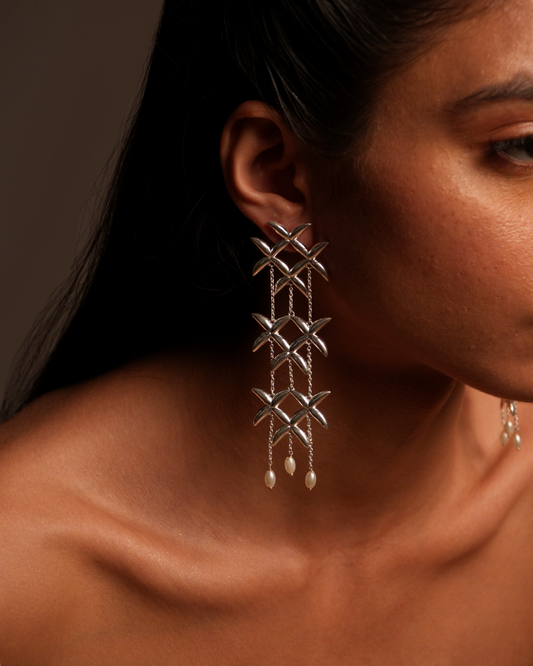 Palm Forest Statement Earrings