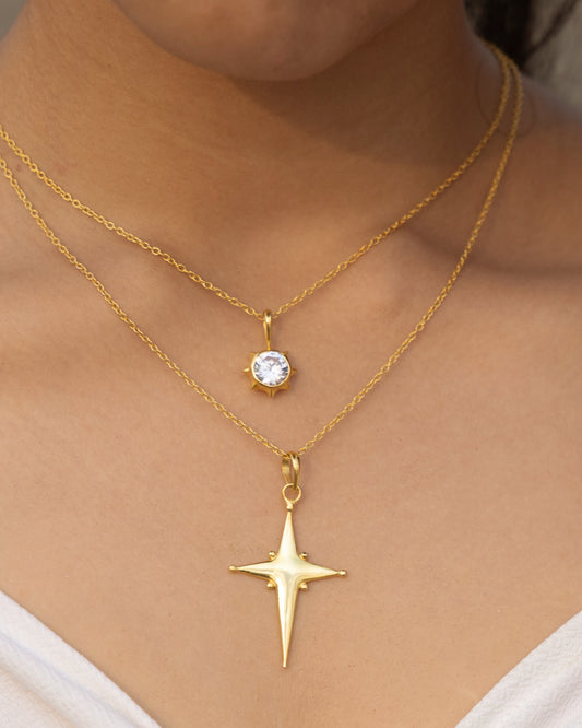 Mini Sun Pendant with Chain