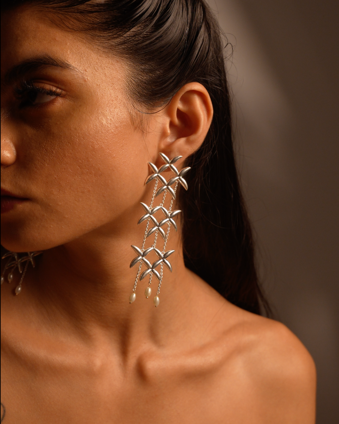 Palm Forest Statement Earrings