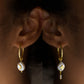 Midnight Sterling Silver Mismatched Earrings