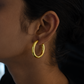 Everyday hoop earring for women - Gold Plated