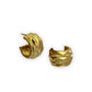 Elegant gold crystal ray hoop earrings