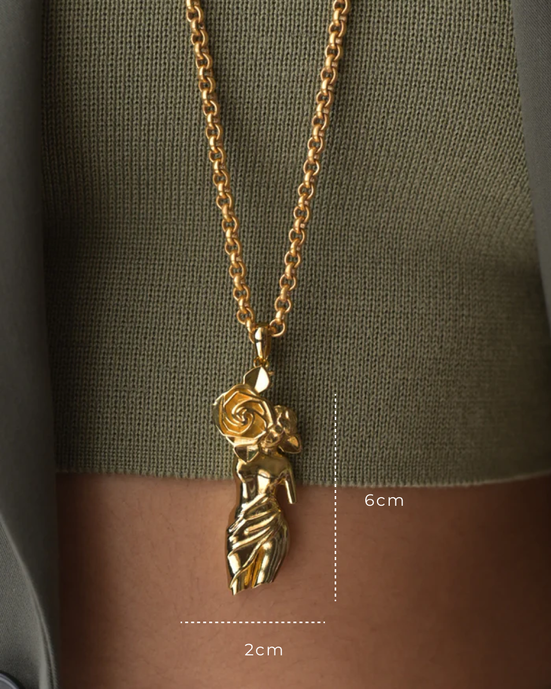 Bideshini Pendant with Chain