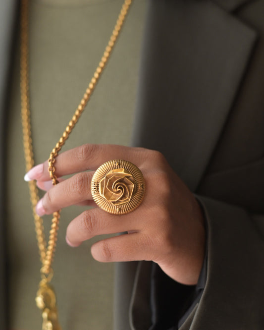 British Rose Statement Ring