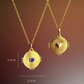 Double Sided Aura Charm Pendant with Chain