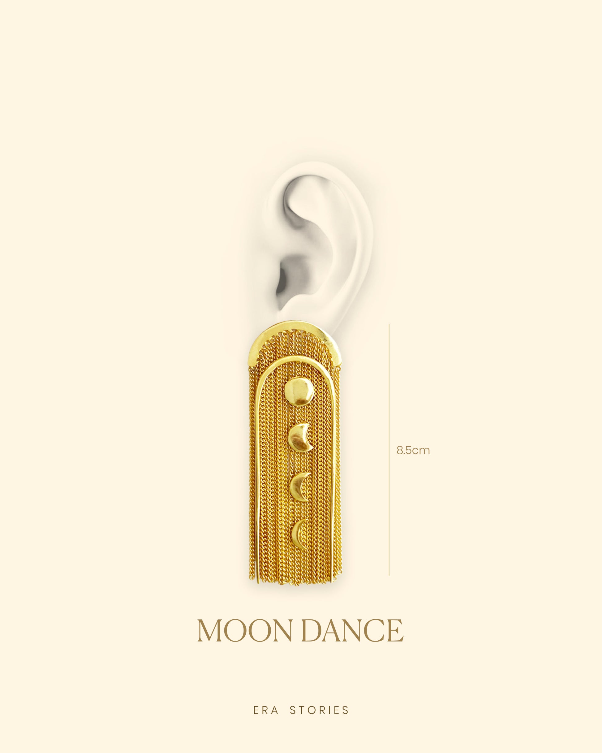 Beautiful moon dance drop earrings for ladies