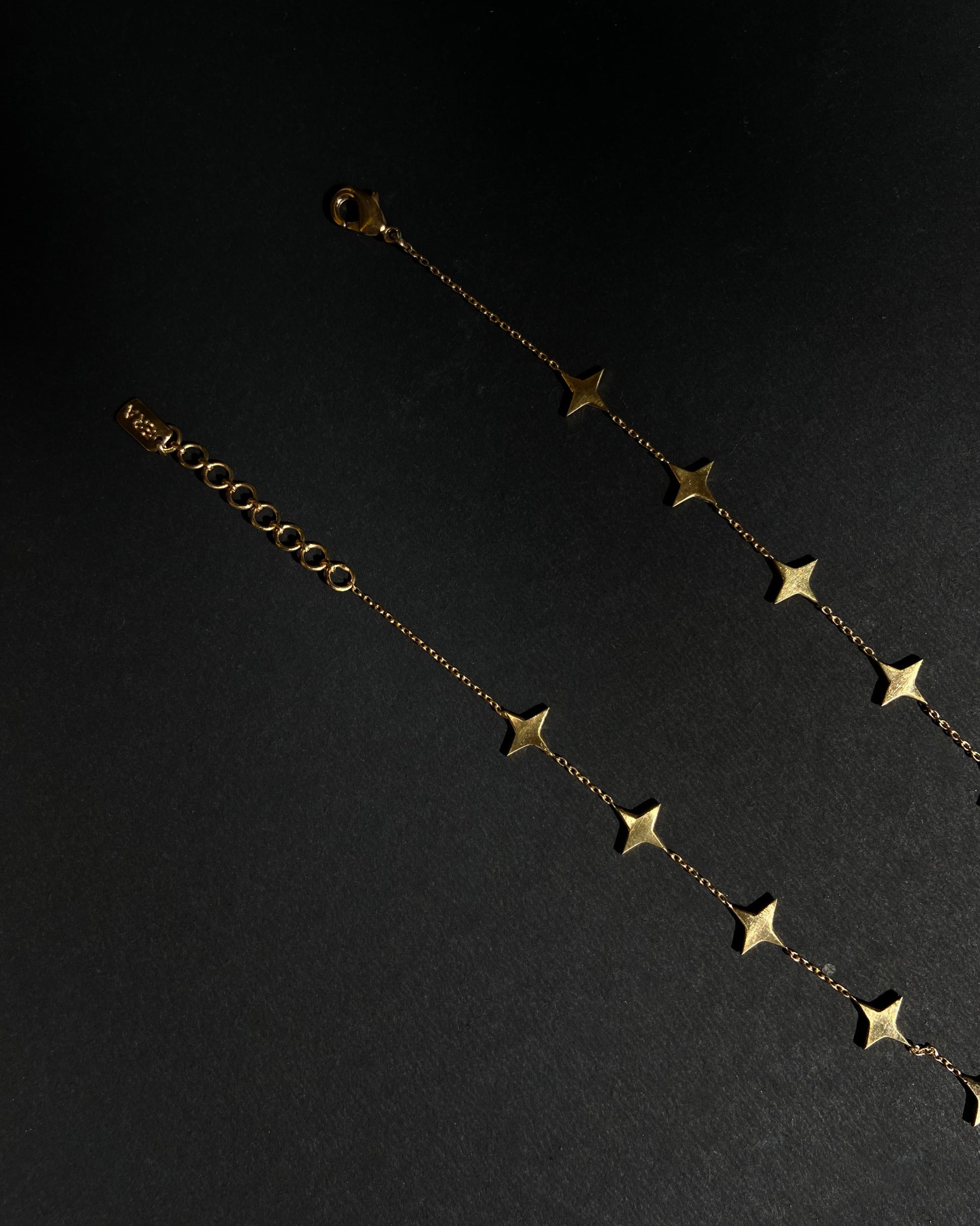 Trendy starry land gold necklace for women