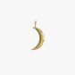 Modern crescent moon gold pendant jewellery