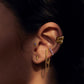 Crescent Moon Stud + Stella Stud + Pebble Ear Cuff + Ursa Ear Cuff