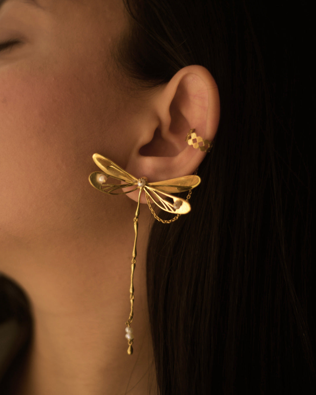 Mismatched Dragonfly Earrings