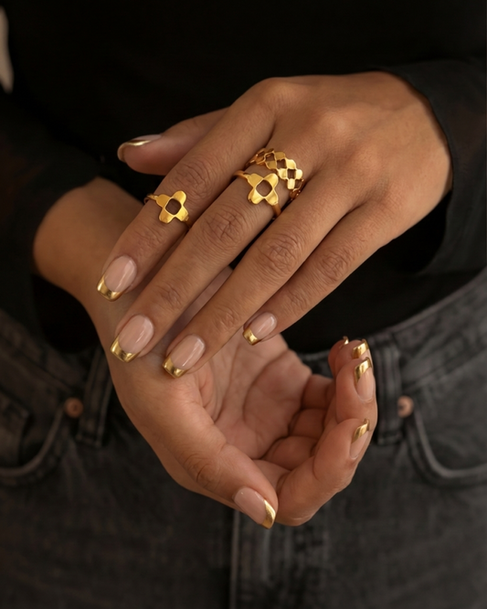 Bloom Ring + 2 Phul Rings (adjustable)