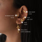 Phul Pata Drop Earrings + Phul Stud + Phul Ear Cuff + Dew Drop Stud + Morning Dew Stud