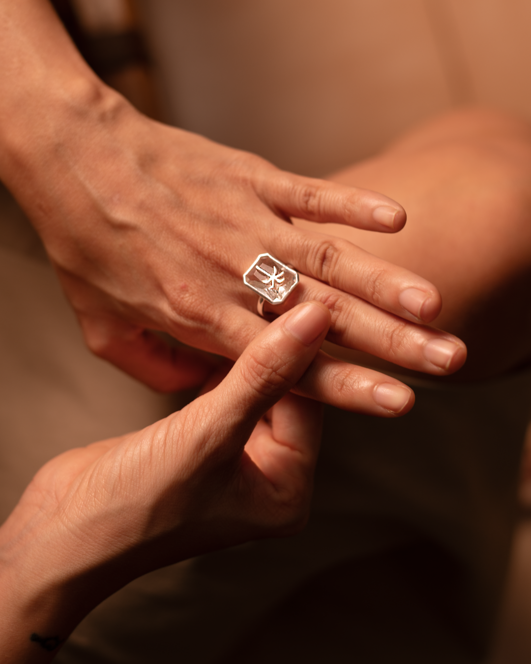 The Mystic Palm Ring