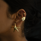 Tideborn Star Stud + Mini Fossil  Ear Cuff + Mini Starborn  Stud