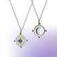 Modern Starry night double sided charm fashion statement silver pendants for women