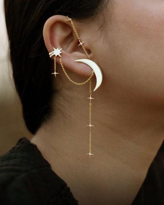 Modern and classy gold drip earrings jewellery 